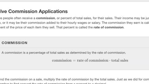 Math80_MAlbert_6.3_Solve Sales Tax, Commission, Discount Applications
