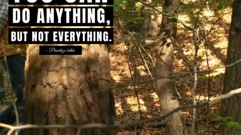 You Can Do Anything but Not Everything