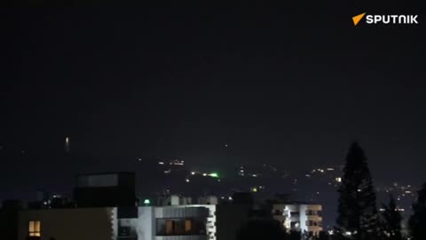 Sputnik correspondent in Lebanon has filmed the flight of Iranian drones