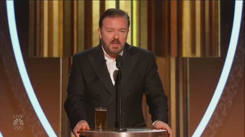 Ricky Gervais TORCHING woke Hollywood is only Award Show moment that matters
