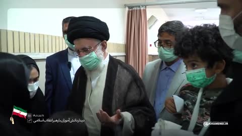 Leader of the Islamic Revolution Ayatollah Seyyed Ali Khamenei meets with 5-year-old Artin