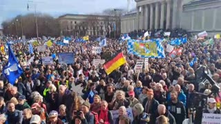 Massive anti-War against Russia demonstration in Munchen, Germany