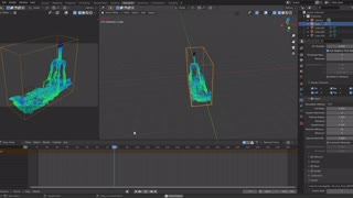 My first time using blender and making water flow