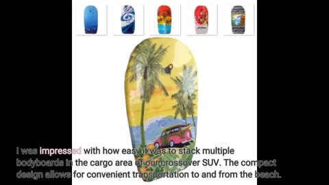 See Remarks: ATUNAS 33 37 41 inch Bodyboard for Kids and Adults, Surf Ocean Body Boards for Bea...