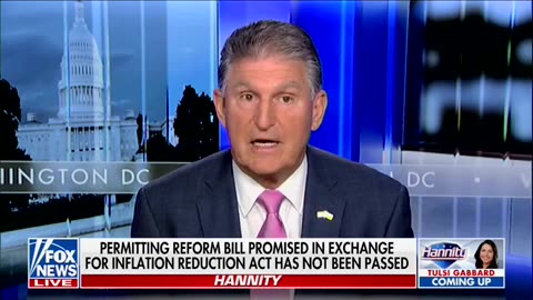 Manchin Slams Inflation Reduction Act