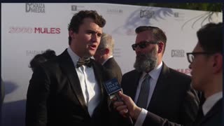 Epoch Times on the Red Carpet of 2000 Mules - Gregg Phillips with Charlie Kirk