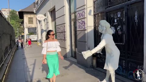 Best Reactions by Human Statue Prank Part 1