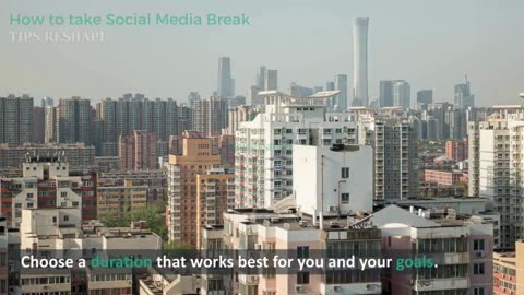 How to take Social Media Break (Tips Reshape)