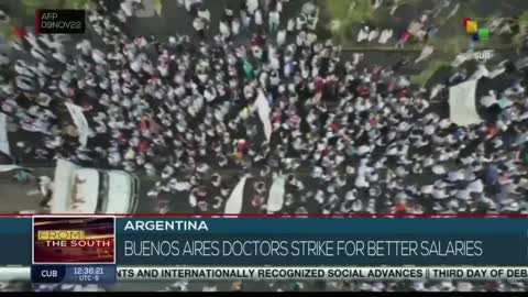 Argentina: health workers demand better wages in Buenos Aires