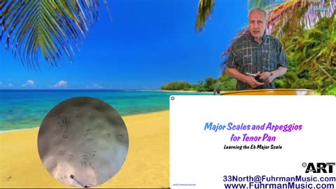4) The Eb Major Scale and Arpeggio for the Tenor Pan (Steel Drum)