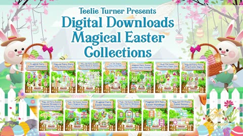 Teelie's Fairy Garden | Day 8: Digital Download Shop | Countdown To Hoppy Fairy Easter