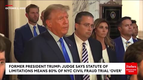 President Trump | "The Judge Conceded That the Statute of Limitations Is In Effect, Therefore 80% of the Case Is Over. The Attorney General of New York Is a Disgrace. Letitia James Is a Disgrace" - President Donald J. Trump (October 2nd 2023)