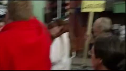 Nigerian President Gets Egg Splashed by A Man!
