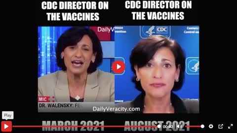 CDC Flip-Flops on the "effectiveness" of the COVID19 Vaxx...