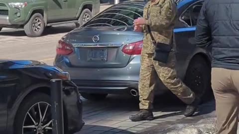 Ukrainian Soldier in Ottawa Canada! WHY?