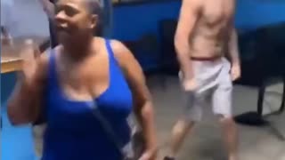 Dude was ready for more after stopping a fight