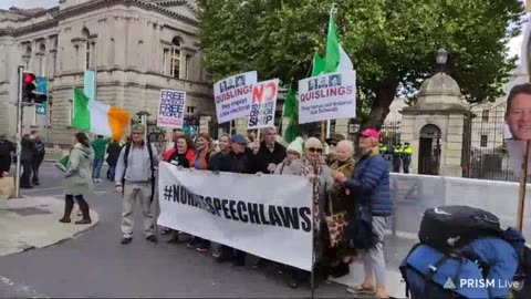 Ireland, Dublin , Leinster House This is the Time - Free Speech 20.09.2023 10am