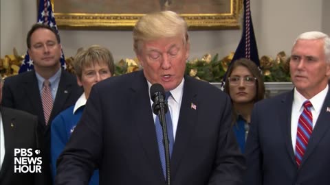 WATCH- President Trump announces plan to send NASA back to the moon