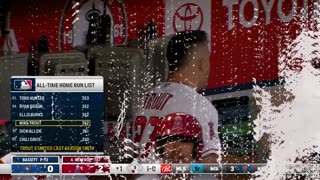 Mike Trout Crushes Home Run LA Angels home opener 2023 regular season