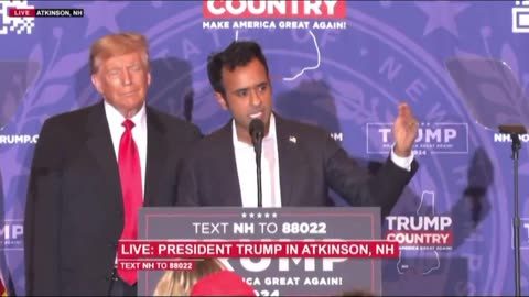BROS AGAIN: Ramaswamy Stumps With Trump in New Hampshire, 'No Better Candidate' [WATCH]