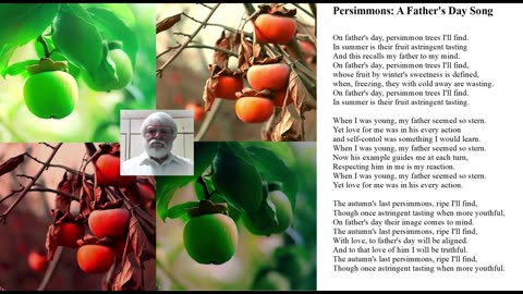 Persimmons: A Father's Day Song