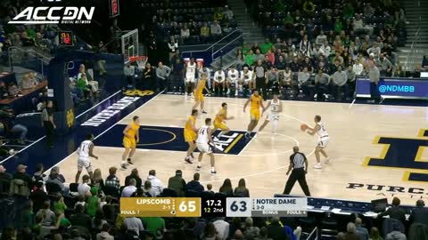 Dane Goodwin's Go-Ahead 3 Wins It For Notre Dame | ACC Must See Moment