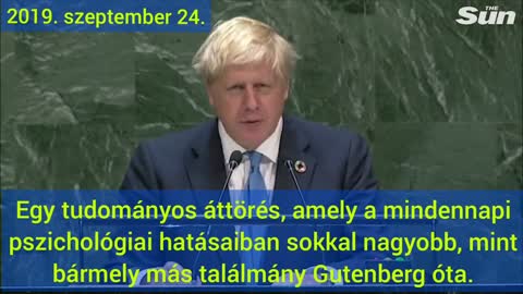 Boris Johnson a 4. Ipari forradalomról 2019.09.24. ENSZ