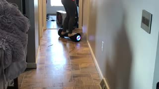 Daughter crashes on hoverboard