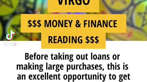 VIRGO! $$$ MONEY & FINANCE READING $$$