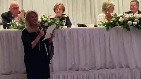 TV Host & Journalist Rita Cosby Reads Message From President Trump at Wayne Allyn Root’s Wedding