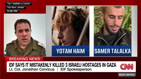 Israeli military accidentally shoots and kills 3 Israelis held hostage in Gaza