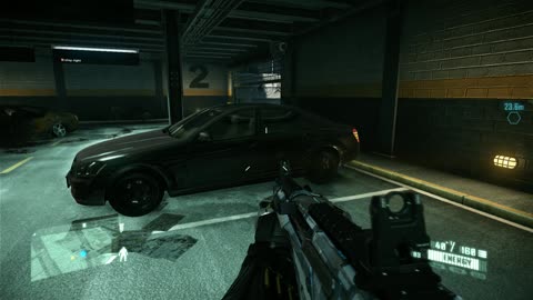 Power Kicking a Car in Crysis Gameplay