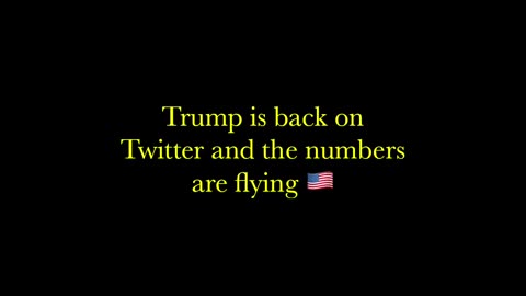 Trump back up on Twitter 🇺🇸 (Watch it go viral) #UCNYNEWS￼