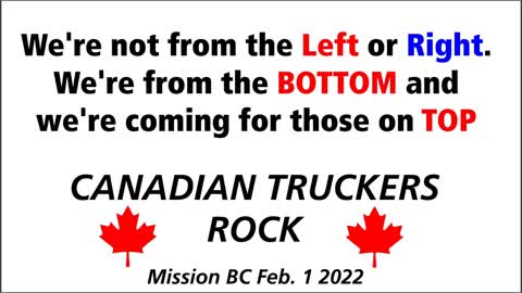 Feb 5 Truckers Rally Mission BC