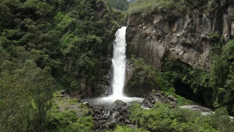 "Nature's Symphony: The Majestic Waterfall"