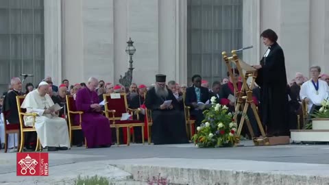 Ereticii Ecumenisti IN RUGA COMUNA: Francisc ,Bartholomeu,Joanta,Justin Welby,Anne-Burghardt, 2023