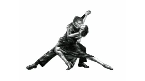Argentine Tango time-lapse drawing (No. 366)