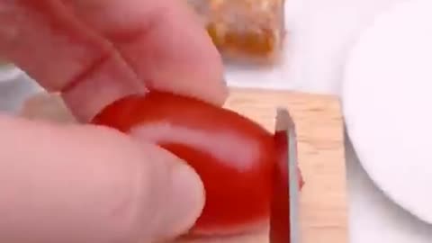 Perfect Miniature SUBWAY SANDWICH Recipe #Shorts #miniature cooking Sahar # Miniature Cooking