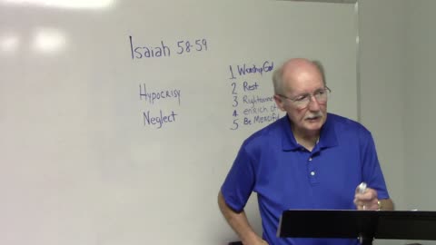 Isaiah Chapters 58 & 59