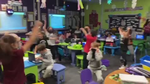 Stop what you're doing and watch kids reaction to end of mask mandate