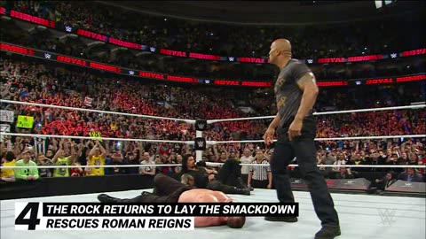 The Rouck retante smack down top 10 fight matches wwe highlight