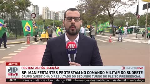 Veja como está a situação da manifestação no Comando Militar do Sudeste