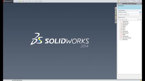 Open Solidplant 3D and Solidworks 2014