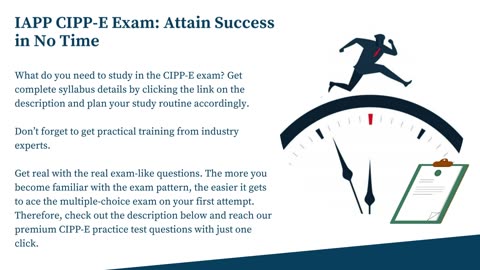 IAPP CIPP E Exam Info | Syllabus | Questions