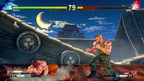 06.Guile vs Dan Hibiki (Hardest AI) - Street Fighter V