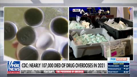 Fox News: "Nearly 107,000 Americans died from drug overdoses in 2021, according to the CDC, dropping the average life expectancy to its lowest level since 1996."