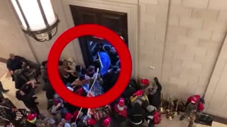 New video shows man shoving people through the doors into the Capitol on January 6th