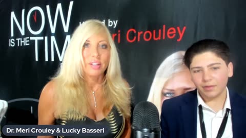 Meri is interviewing Lucky Basseri at ReAwaken America Tour in Las Vegas