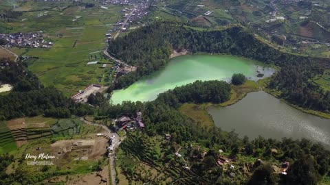 Exploring Dieng Plateau in Indonesia with Relaxing Music