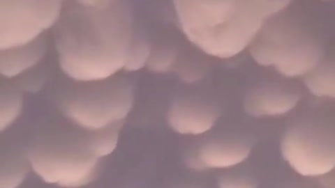 Timelapse footage of mammatus clouds rolling across the sky above Stillwater, Oklahoma